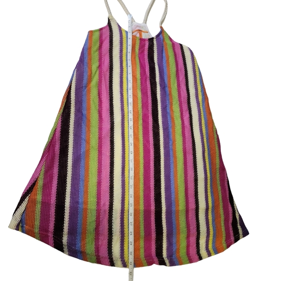 Anama Crochet Striped Mini Dress Swimswuit Coverup Resortwear Summer NWT Small - Picture 5 of 15